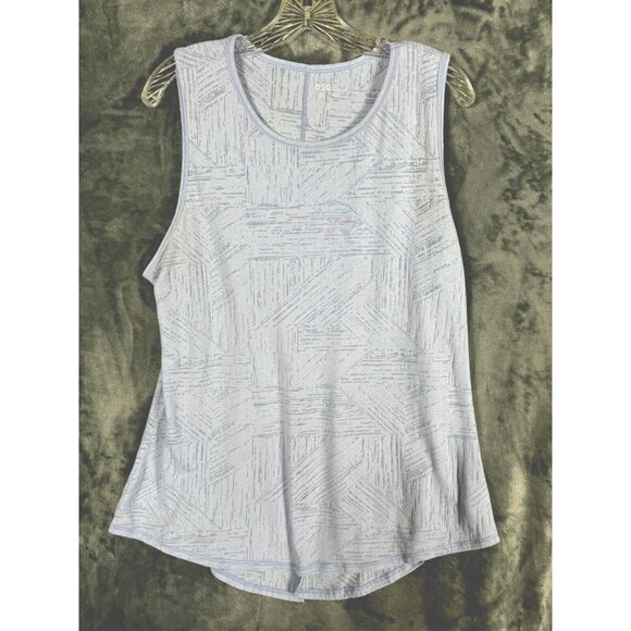 X-Large Tops - DSG Women’s Top Flowing Lilac Streatch Tank Top Split Back Size Adult X Large